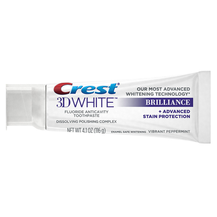 Crest 3D White Brilliance Vibrant Peppermint Toothpaste Pack of 2