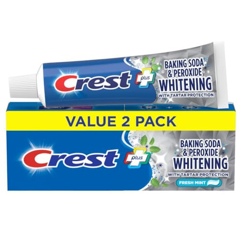 Crest Cavity Tartar Protection Toothpaste Whitening Baking Soda Peroxide 57 oz Pack of 2