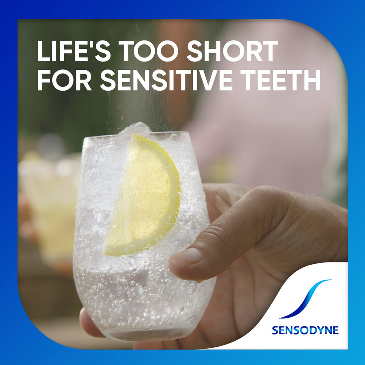 Sensodyne Repair and Protect Whitening Toothpaste Toothpaste for Sensitive Teeth and Cavity Prevention 34 oz Pack of 2