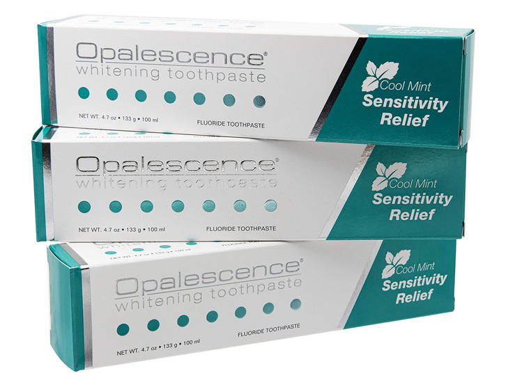Opalescence Whitening Toothpaste for Sensitive Teeth Oral Care Mint Flavor Gluten Free 3 Pack