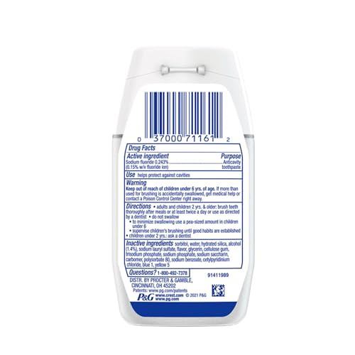 Crest Plus Scope Toothpaste Liquid Gel Minty Fresh 46 oz Pack of 4