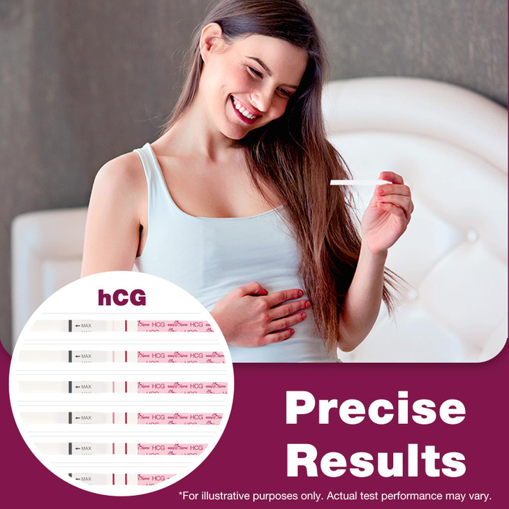 EasyHome Pregnancy Test Strips 20 Bulk Pregnancy Strips Early Detection hCG Test Kit Pruebas de Embarazo Powered by Prem