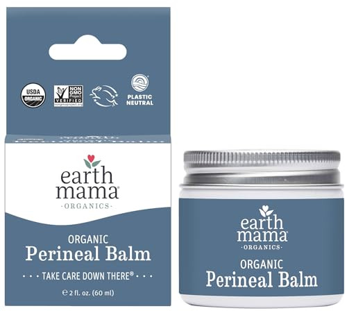 Earth Mama Organic Perineal Balm Naturally Cooling Herbal Salve for Pregnancy and Postpartum Relief with Witch Hazel Cal