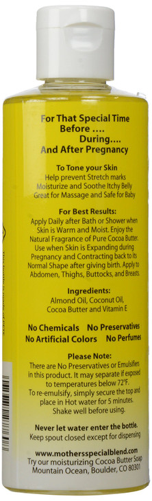 Mothers Special Blend All Natural Skin Toning Oil 8Ounce