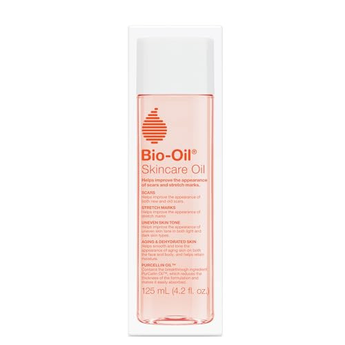 BioOil Skincare Body Oil Serum for Scars and Stretch Marks Face and Body Moisturizer with Vitamin E A for Sensitive Dry
