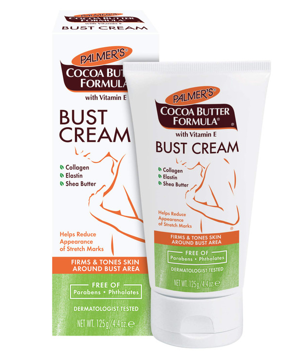 Palmers Cocoa Butter Formula Bust Cream for Pregnancy Skin Care with Vitamin E 44 oz Pack of 3