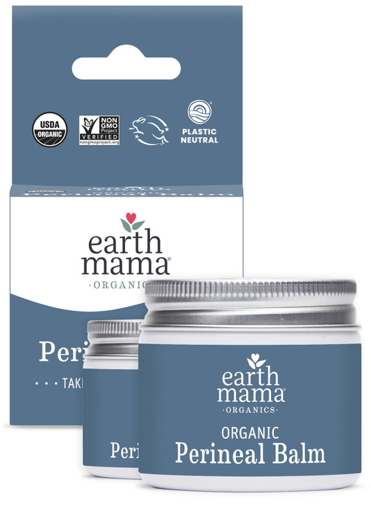 Earth Mama Organic Perineal Balm Naturally Cooling Herbal Salve for Pregnancy and Postpartum Relief with Witch Hazel Cal