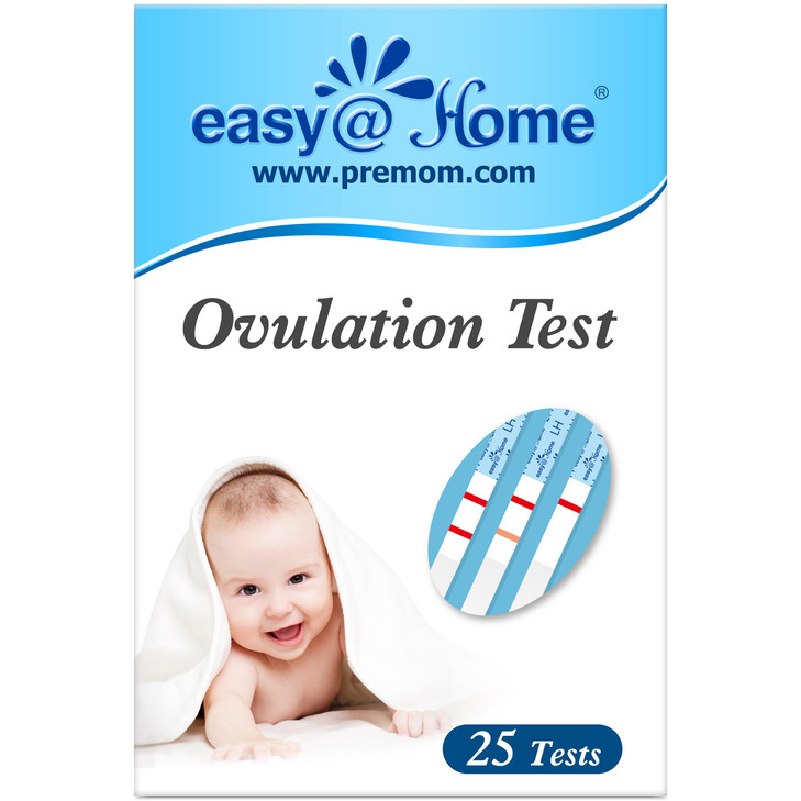EasyHome Ovulation Test Strips 25 Pack Fertility Tests Ovulation Predictor Kit Powered by Premom Ovulation Predictor iOS
