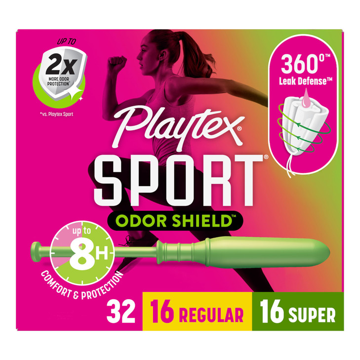 Playtex Sport Odor Shield Tampons Multipack 16ct Regular16ct Super Unscented 32ct Tampons Regular and Super Playtex Tamp