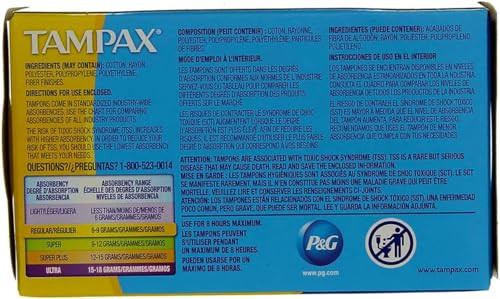 Tampax Tampons Regular 10 Each Pack of 3