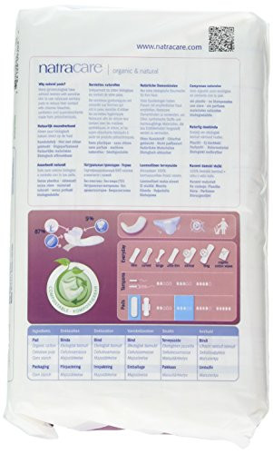 Natracare Maxi Pads Super with Organic Cotton Cover 12 ea Pack of 2