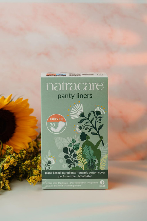 Natracare 3060 Natural Curved Panty Liners 30 Count 5 Pack