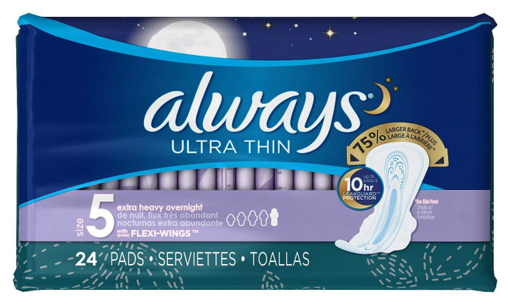 Always Pads Ultra Thin Size 524 Count 3 Pack