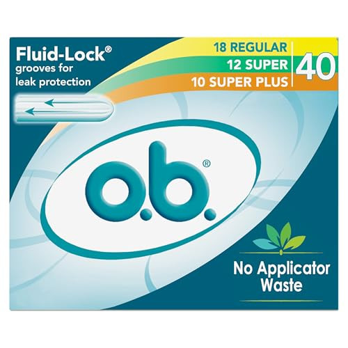 ob Tampons No Applicator FragranceFree 40ct 18ct Regular12ct Super10ct Super Plus ApplicatorFree Tampons Multipack Femin