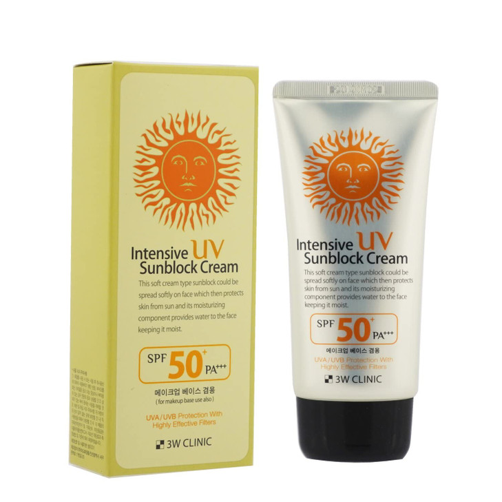 Dodo 3W Clinic Intensive UV Sunblock Cream SPF50PA 70ml