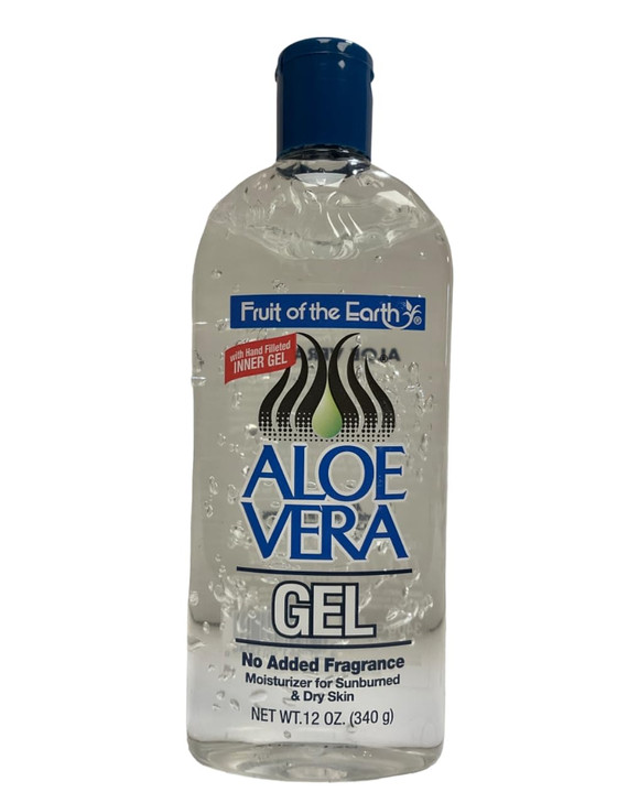Fruit of the Earth Part 71661000120 Moisturizing Aloe Vera Gel 12oz Each