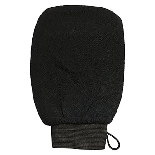 Skinerals Premium Exfoliating Mitt Body Scrubbing Glove for Self Tan Prep Smooth Skin Reusable Tan Exfoliator Mitt for T