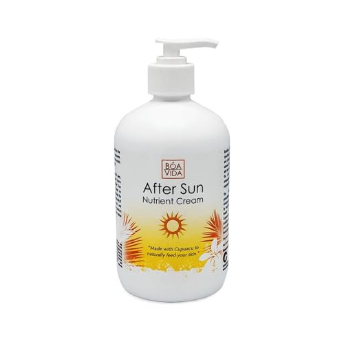 BoaVida After Sun Lotion Nutrient Body Cream and Tan Enhancer Sun Burn Recovery Cream for After Sun Exposure Made with C