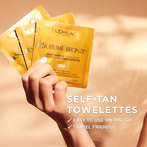 LOreal Paris Sublime Bronze Self Tanning Towelettes StreakFree Natural Looking Tan 6 ct