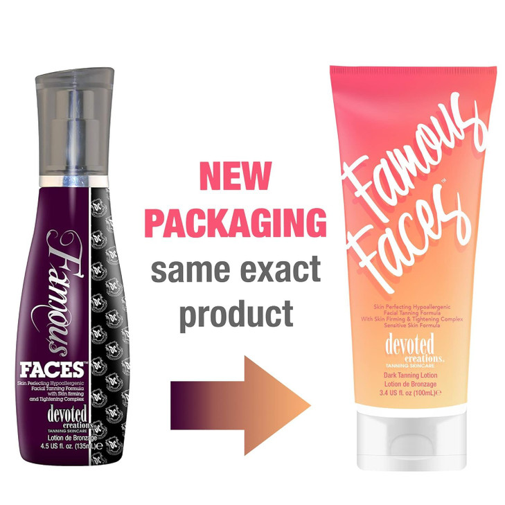 Devoted Creations Famous Faces Skin Perfecting Hypoallergenic Facial Tanning Lotion 34 Fl Oz