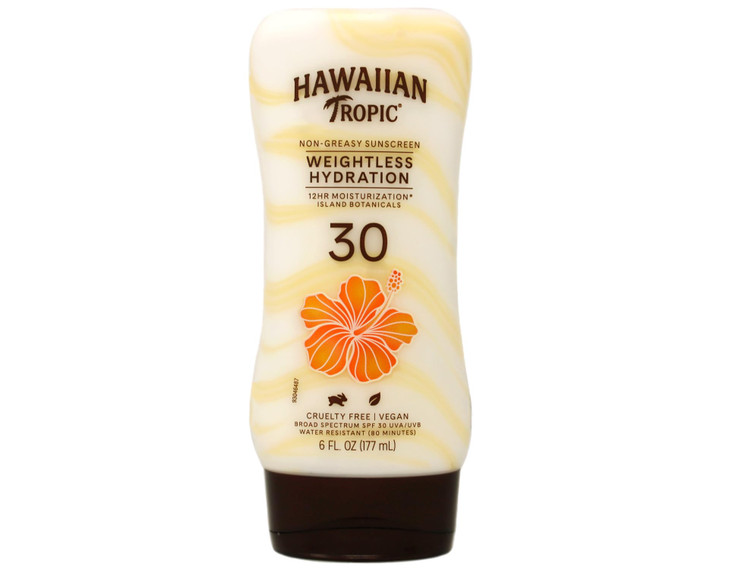 Hawaiian Tropic Sunscreen Silk Hydration Moisturizing Broad Spectrum Sun Care Sunscreen Lotion SPF 30 6 Ounce