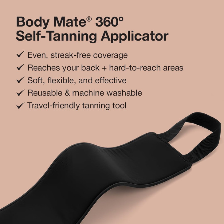 Fake Bake Body Mate SelfTanning Applicator Tan Your Back with Ease Machine Washable Easily Apply Lotions and Tanner Reus
