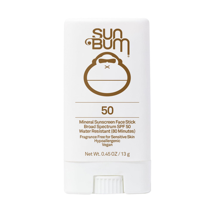 Sun Bum Mineral SPF 50 Face Stick Sunscreen WaterResistant Broad Spectrum Sunscreen with Vitamin E Hawaii 104 Act Compli