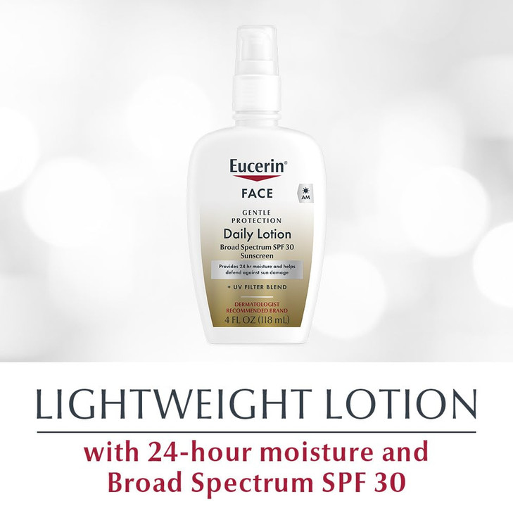 Eucerin Daily Protection Face Lotion with Broad Spectrum SPF 30 Sunscreen Face Sunscreen Moisturizes and Helps Protect S