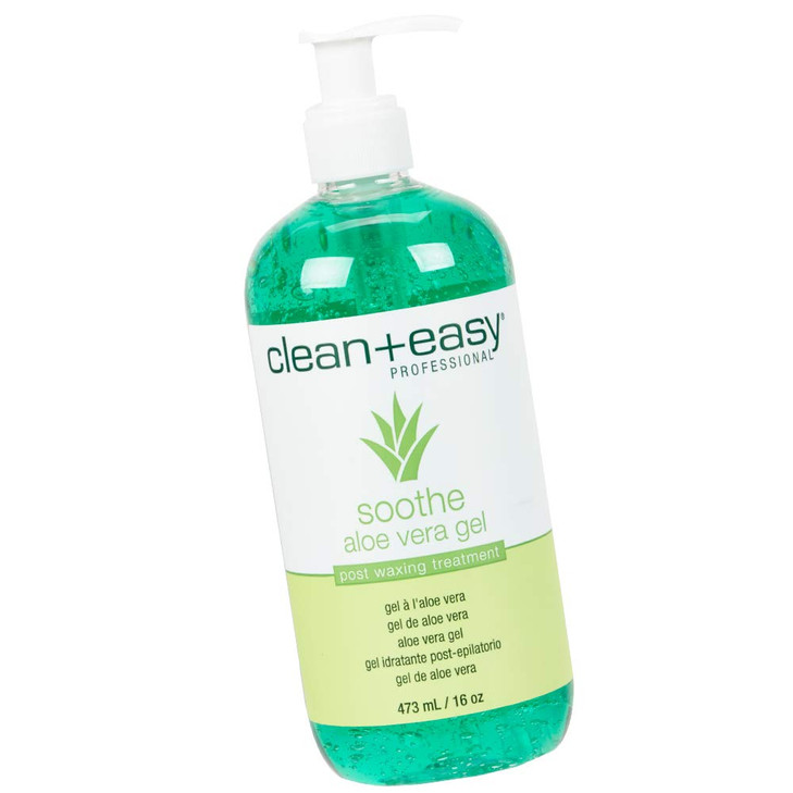 Clean Easy Post Waxing Treatment Aloe Vera Gel for After Wax Care Soothes Irritated Skin NonGreasy Removes Excess Wax Re