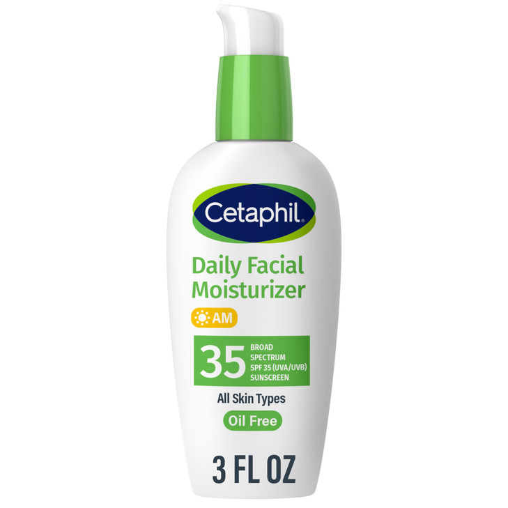 Cetaphil Face Moisturizer Daily Oil Free Facial Moisturizer with SPF 35 For Dry or Oily Combination Sensitive Skin Fragr