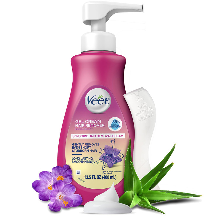 Hair Remover, Veet Gel Hair Removal Cream Sensitive, 13.5 Ounce, Sensitive formula with Aloe Vera and Vitamin E (pack of 1) online at globaldelivered