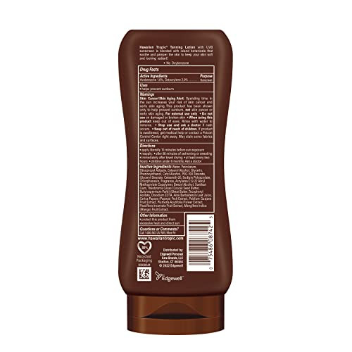 Hawaiian Tropic Sunscreen Protective Dark Tannning Sun Care Sunscreen Lotion SPF 4 8 Ounce