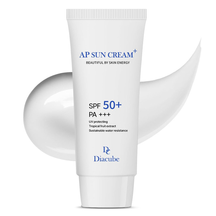 DIACUBE AP Fruity Waterproof Daily Sunscreen 203 Fl Oz SPF 50 PA Strong UV Protection Slightly Tone Up Silky SemiMatte F