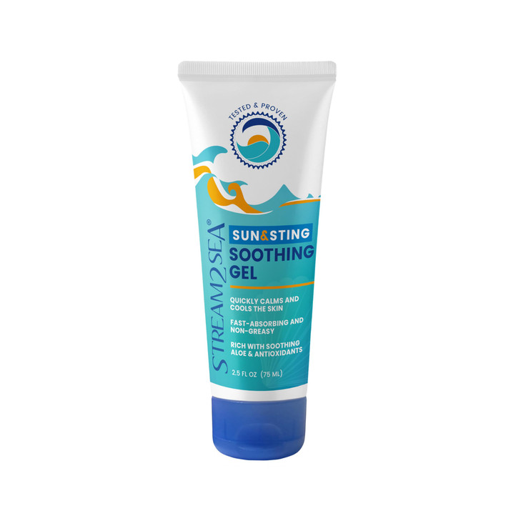 STREAM 2 SEA Sun Sting Aloe Soothing Gel for Face Body Organic Aloe Vera Gel for Sunburn Relief Travel Size Aloe Vera Ge