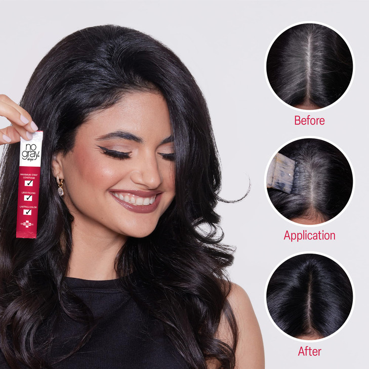 No Gray Color Drops, 2 Pack, Cover Gray Hair, Prevent Premature Color Fade, and Extend Time Between Root Touch Ups, Compatible with Permanent and Sem online at globaldelivered