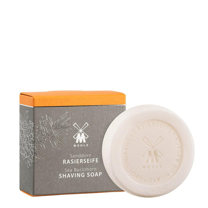 MÜHLE SHAVE CARE Sea Buckthorn Shaving Soap 65g online at globaldelivered