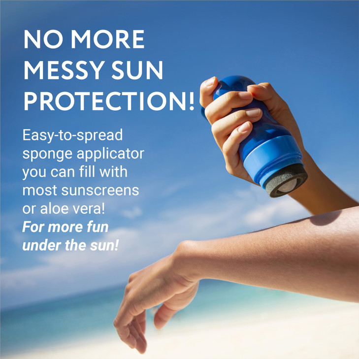 Sunscreen Applicator Refillable Sunscreen Roller Replacement Sponge Heads Roller Bottle Lotion Applicator for Easy Even
