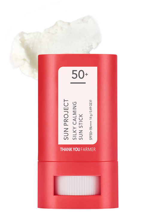 THANKYOU FARMER Sun Project Silky Calming Sun Stick SPF50 PA WaterResistant Matte Finish Calamine and Centella Asiatica