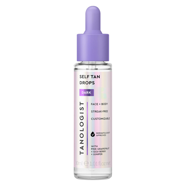 Tanologist Dark Self Tan Drops StreakFree Body Face Tanning Drops No Fake Tan Smell For Moisturizer Lotion Bronzing Face