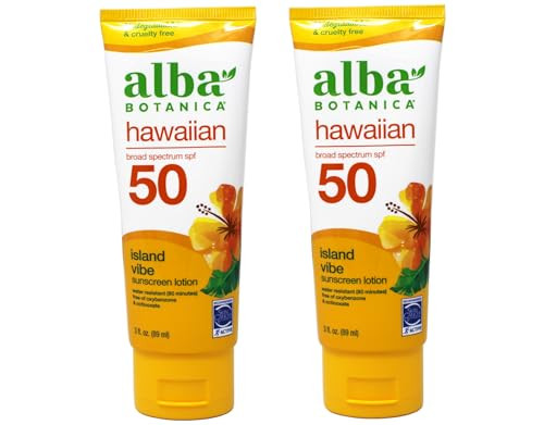 Alba Botanica Hawaiian Island Vibe Sunscreen SPF 50 3 fl oz Pack of 2