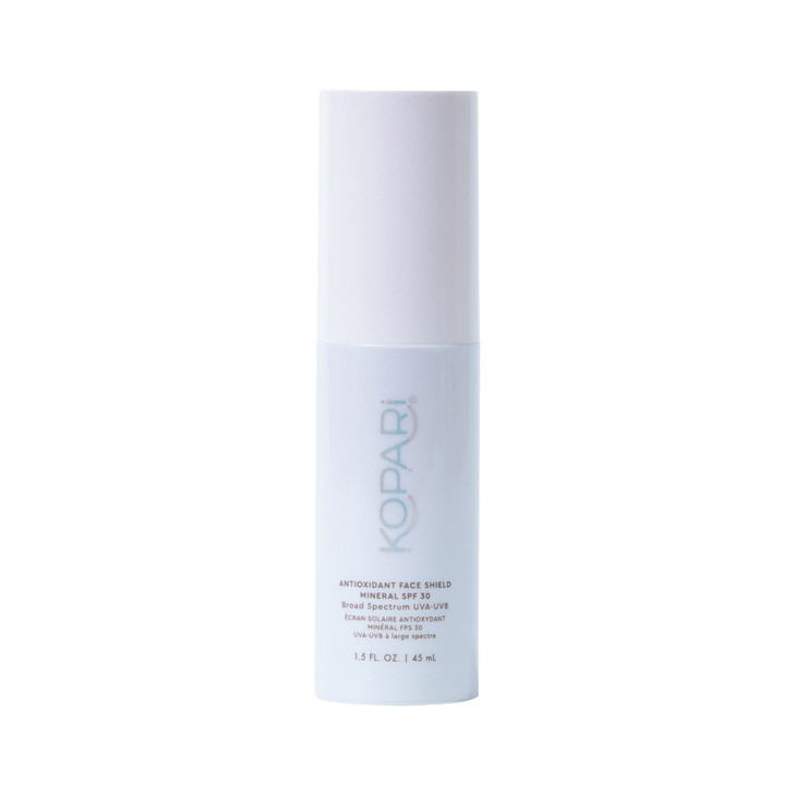 Kopari Antioxidant Face Shield Mineral SPF 30 Lightweight Sheer Texture With Dewy Finish No White Cast with Moisturizing