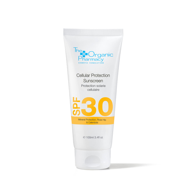 The Organic Pharmacy Cellular Protection Sunscreen SPF 30 for Face Body Mineral Sunshield to Block Both UVA UVB Vitaminr