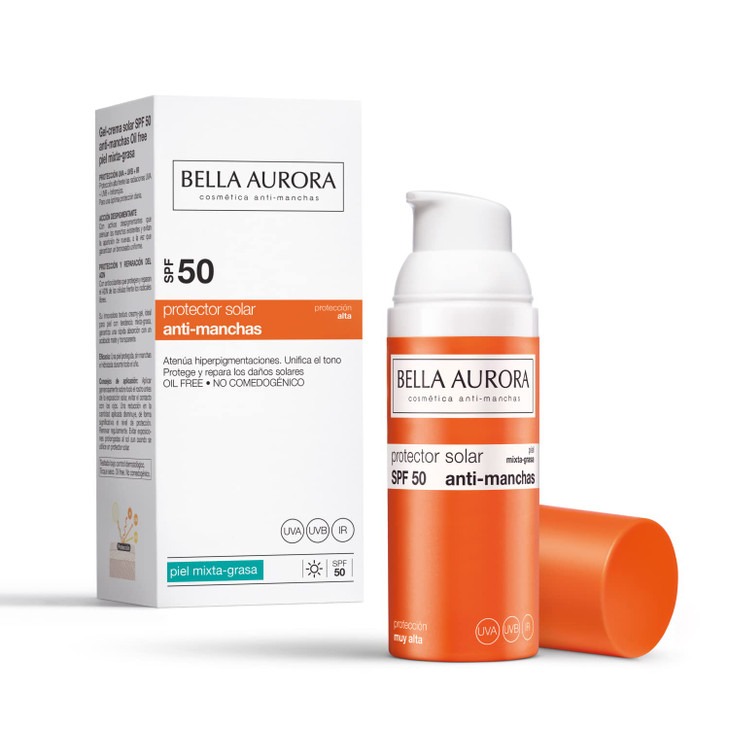 BELLA AURORA GEL SOLAR SPF 50 ANTIMANCAS PIEL MIXTAGRASA