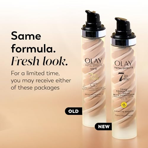 Olay Total Effects Tone Correcting Face Moisturizer with Sunscreen SPF 15 Light to Medium 17 Ounces