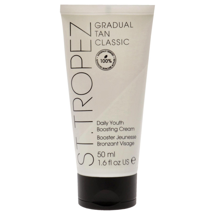 StTropez Gradual Tan Classic Daily Youth Boosting Cream Hydrating Self Tan Face Cream Vegan Natural Cruelty Free 16 Fl O
