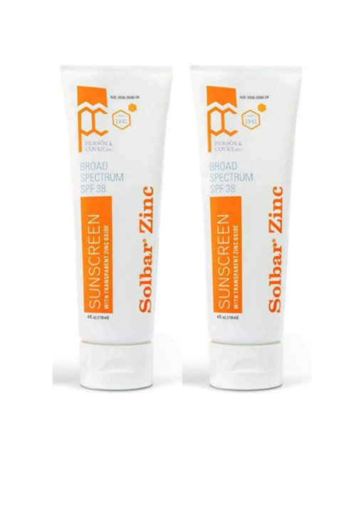 Solbar Zinc Sun Protection Cream SPF 38 4 oz Pack of 2