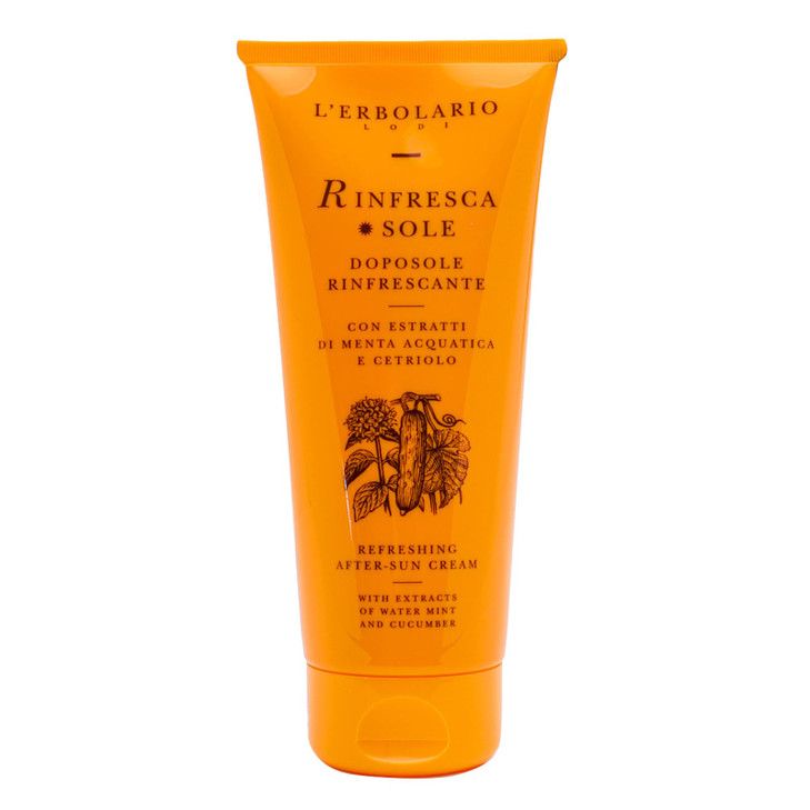 LErbolario Rinfresca Sole Refreshing AfterSun Cream Light Texture With Extracts Of Water Mint And Cucumber Protective An