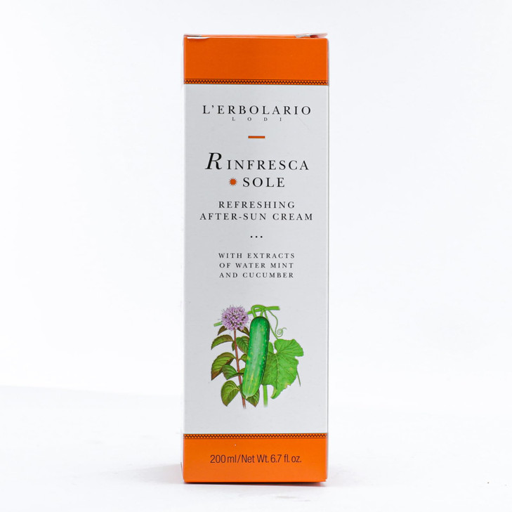 LErbolario Rinfresca Sole Refreshing AfterSun Cream Light Texture With Extracts Of Water Mint And Cucumber Protective An