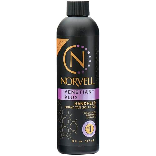 Norvell Premium Spray Tan Solution Venetian Plus 8 fl oz Professional Sunless Tanning Formula for Deep Natural Bronze Gl