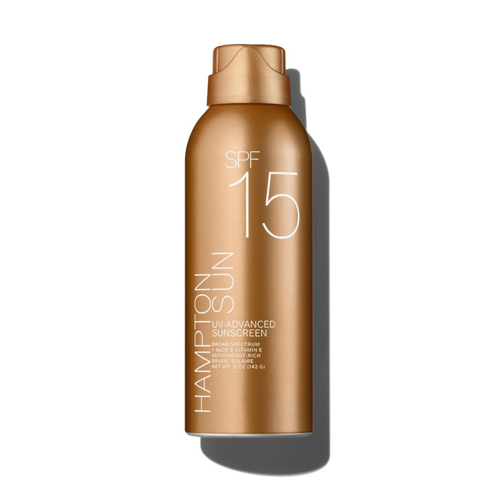 Hampton Sun SPF 15 Continuous Mist Sunscreen Broad Spectrum UVAUVB Advanced Water Sweat Resistance AntioxidantRich Vitam